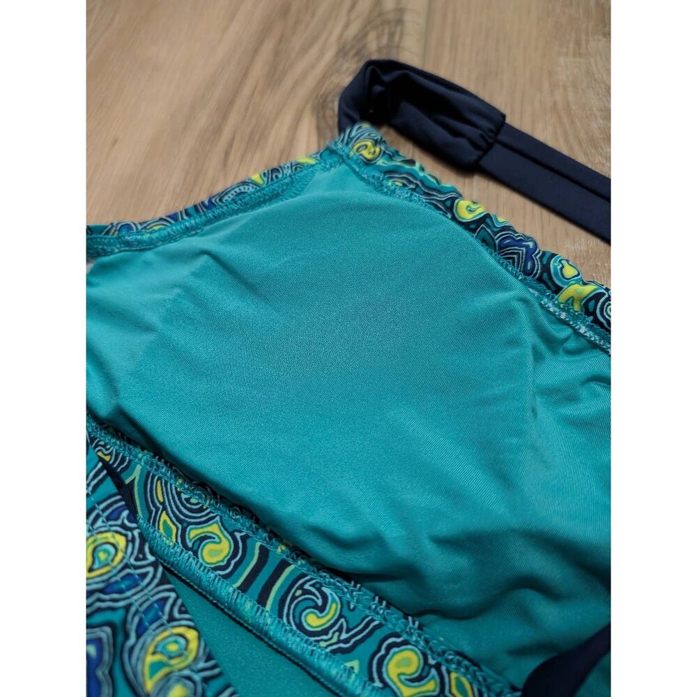 Title Nine One Piece Moroccan Tile Boho Swimsuit Women's Large Adjustable - Picture 12 of 13